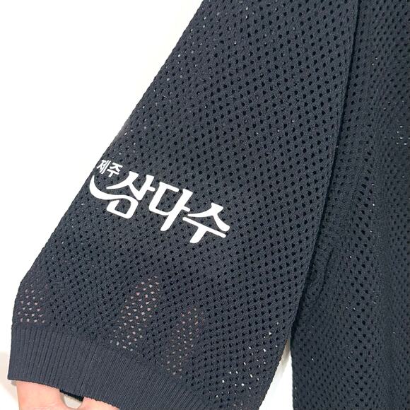 LPGA Black Mesh Sponsored Golf Short Sleeve Polo Top Size Medium - Picture 5 of 14